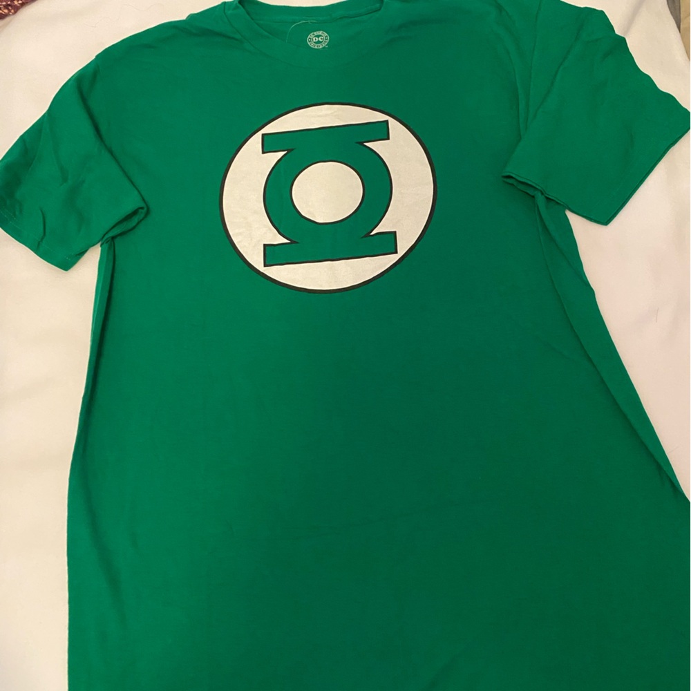DC Comics Green Lantern‎ T-Shirt Mens Large Green Excellent Graphic Logo Tee
